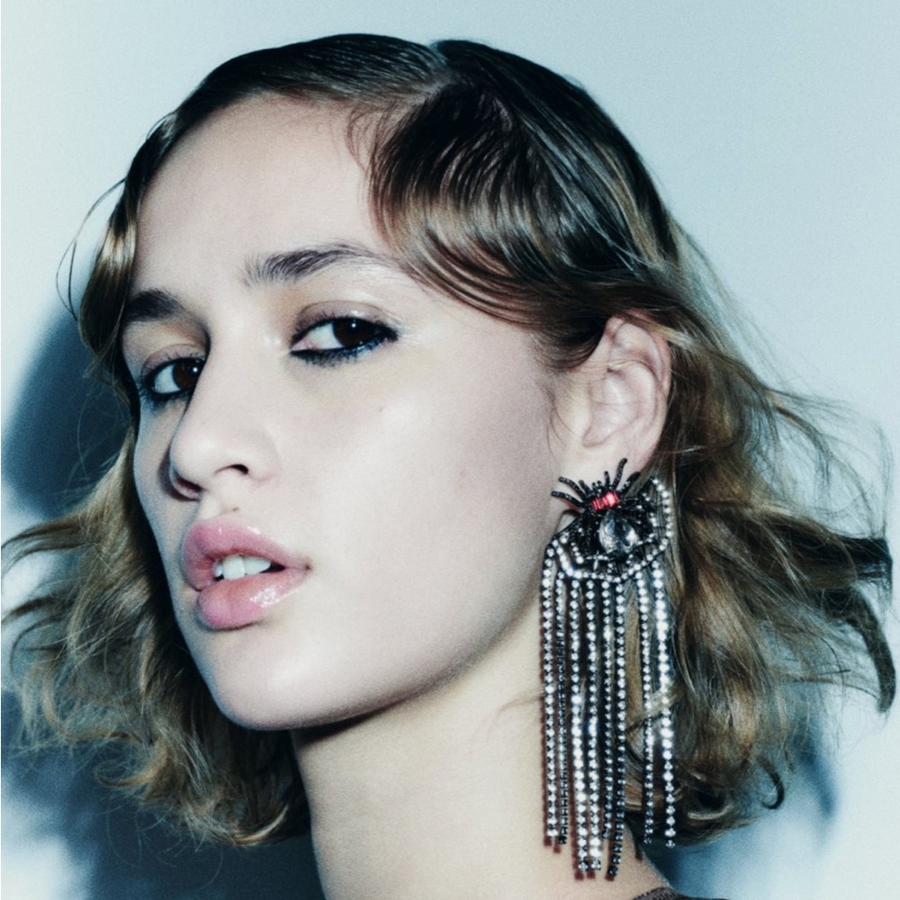 Zara Spider Rhinestone Earrings
